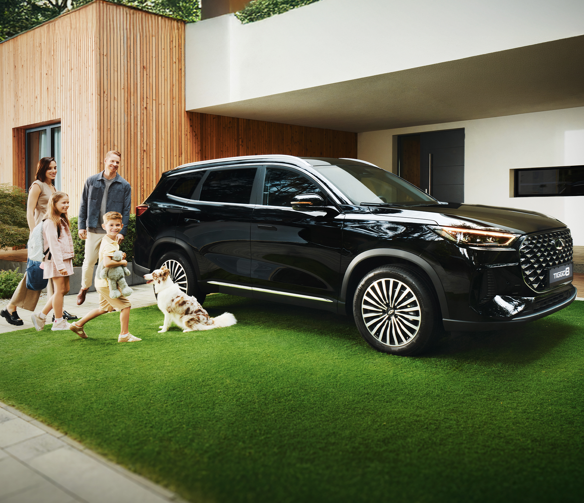 CHERY TIGGO 8 w kolorze Black Pearl